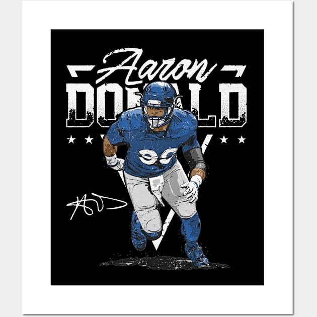 Aaron Donald Los Angeles R Triangle Name Wall Art by MASTER_SHAOLIN